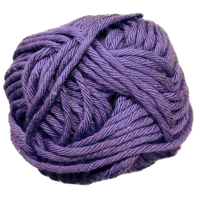 Pelote de laine 100% coton BellaLana Schulgarn, 50g, pourpre
