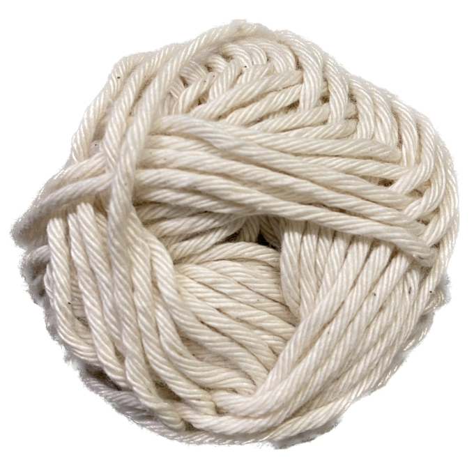 Pelote de laine 100% coton BellaLana Schulgarn, 50g, naturel