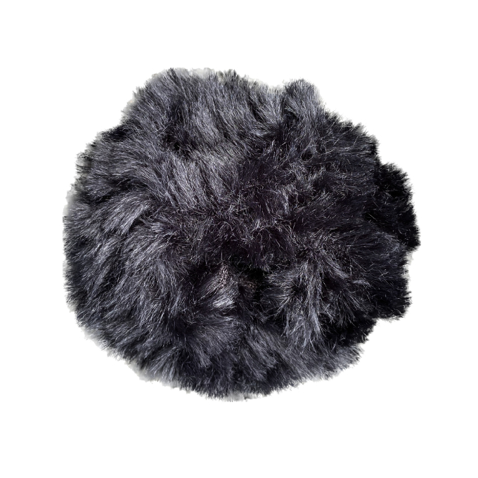 Pelote de laine fourrure BellaLana Cosy 50g, noir