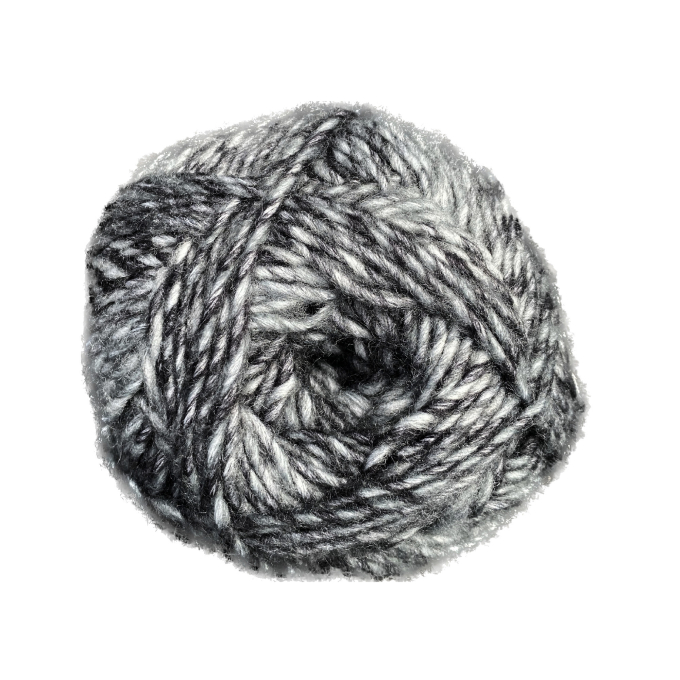 BellaLana Wolle Dream 100gr., gebroken wit-zwart