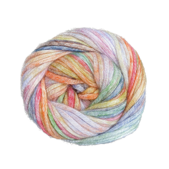 Pelote de laine modal BellaLana Filigran, 100g, vert-bleu
