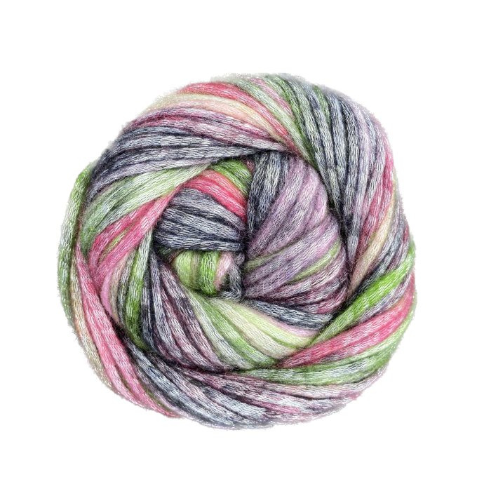 BellaLana Wolle Filigran 100gr. , groen-rood