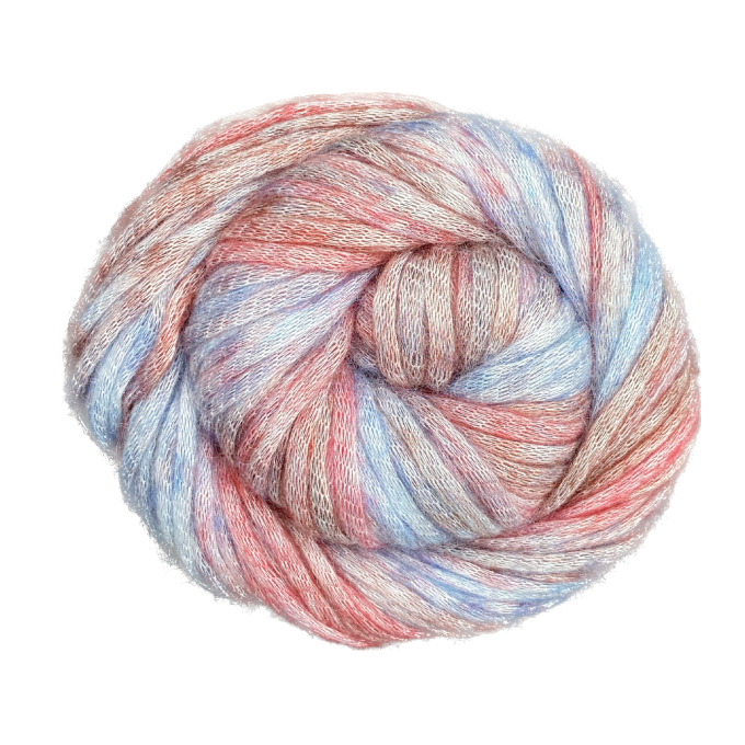 BellaLana Wolle Filigran 100gr. , rood-blauw
