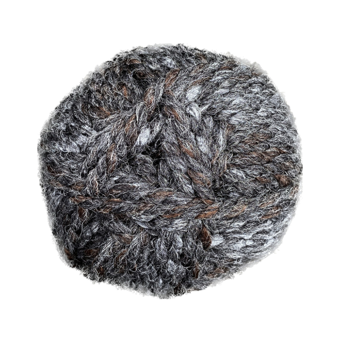 BellaLana Wolle Freestyle 100gr. , antracietgrijs- bruin