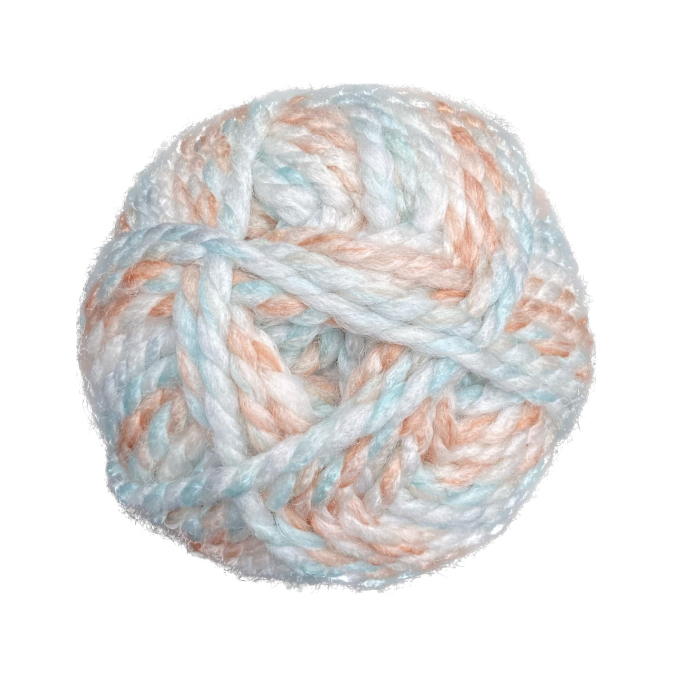BellaLana Wolle Freestyle 100gr. , zalmroze-turquoise