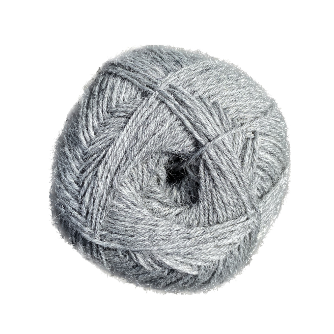 Pelote de laine à chaussettes laine vierge & polyamide BellaLana Gute Laune 100gr, gris chiné