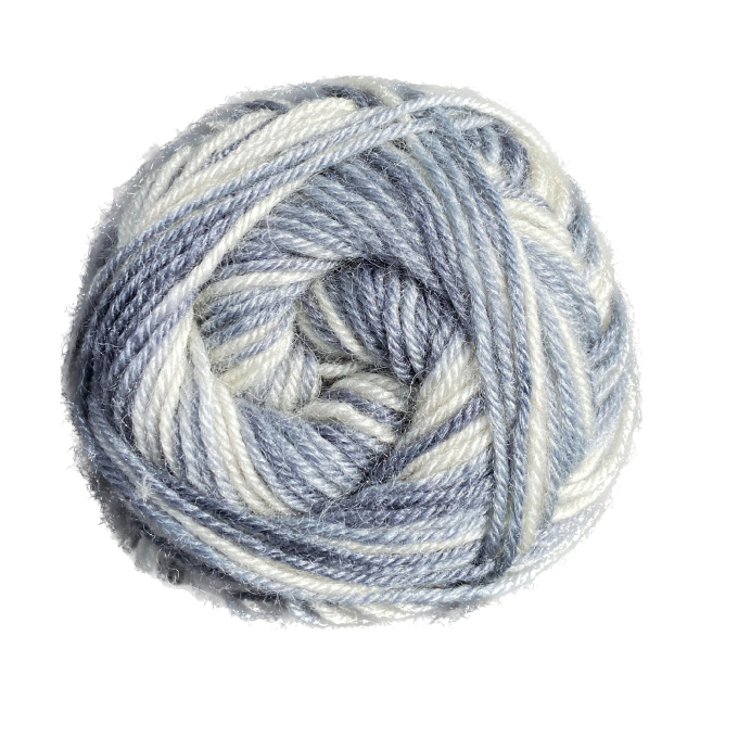 Pelote de laine & bambou BellaLana New Bamboo, 50g, gris-blanc