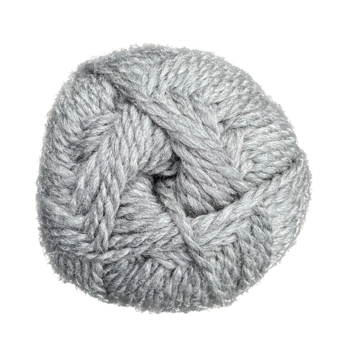 Pelote de laine & polyacrylique BellaLana Nordkap 100g, gris clair