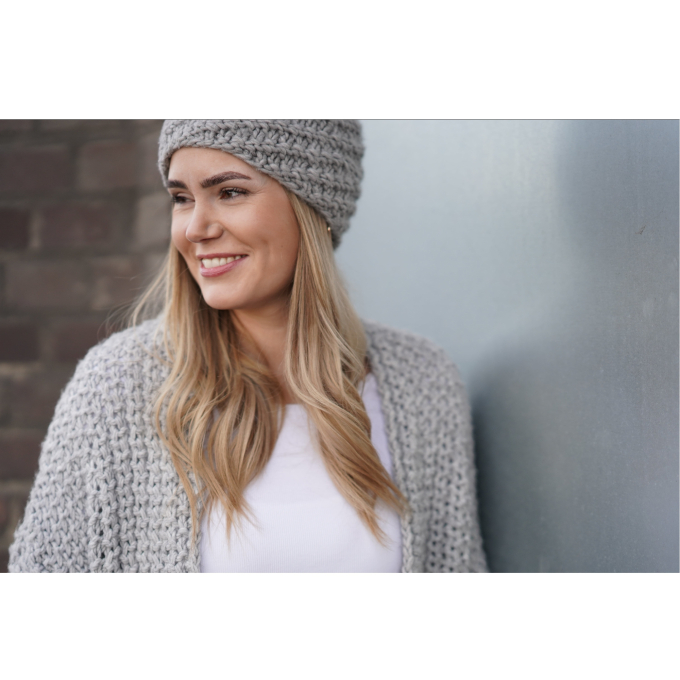 Pelote de laine & polyacrylique BellaLana Nordkap 100g, gris clair