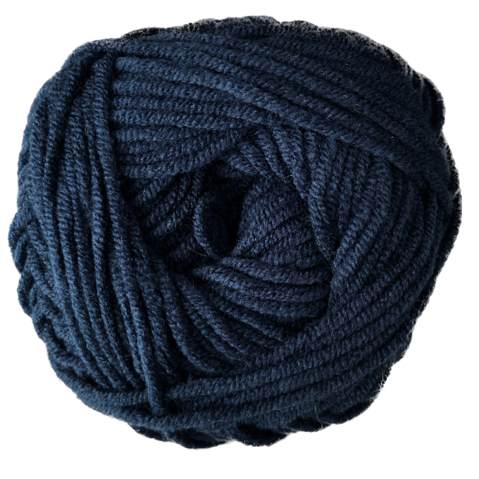 Pelote de laine polyacrylique & coton BellaLana SOFT, 50g, bleu marine