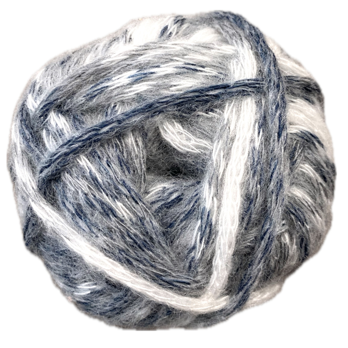 Pelote de laine douce polyacrylique BellaLana ZOEWA, 50g, bleu foncé
