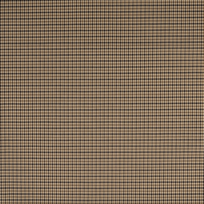 Tissu viscose bengaline à carreaux effet pied de poule Little Squares, beige