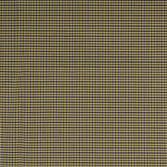 Tissu viscose bengaline à carreaux effet pied de poule Little Squares, vert olive