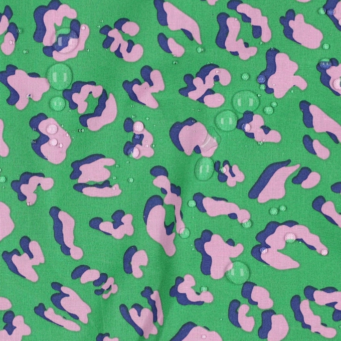 Gecoate katoen Animal Skin, groen