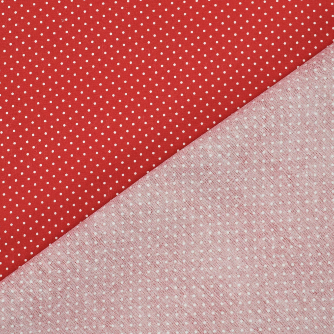 Gecoate katoen Punten, rood