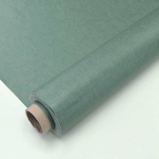 Tissu enduit coton déperlant uni, vert pâle