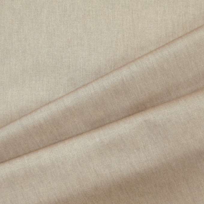 Tissu enduit coton déperlant uni, taupe clair