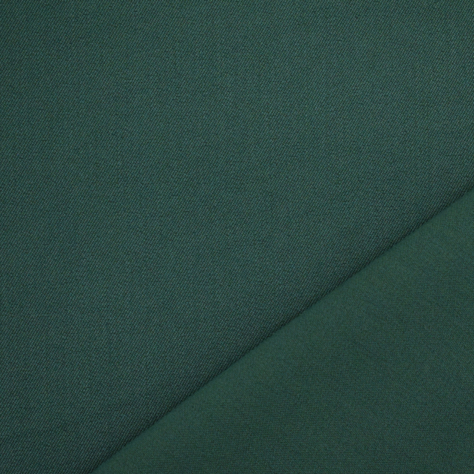 Tissu gabardine bi stretch, vert foncé
