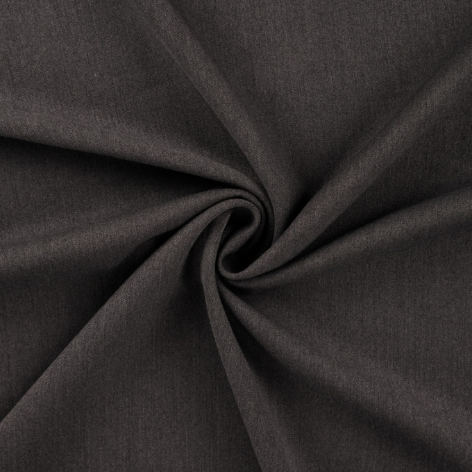 Gabardine Bi-elastisch uni, antracietgrijs gemêleerd