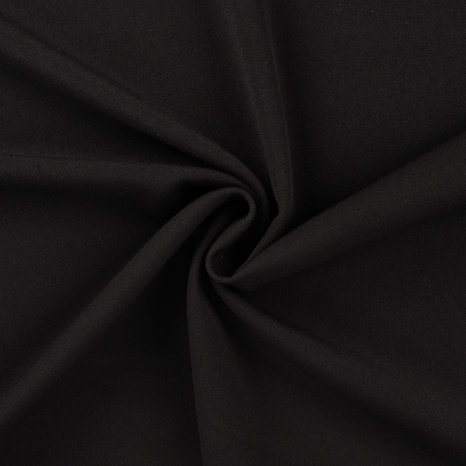 Gabardine Bi-elastisch uni, zwart