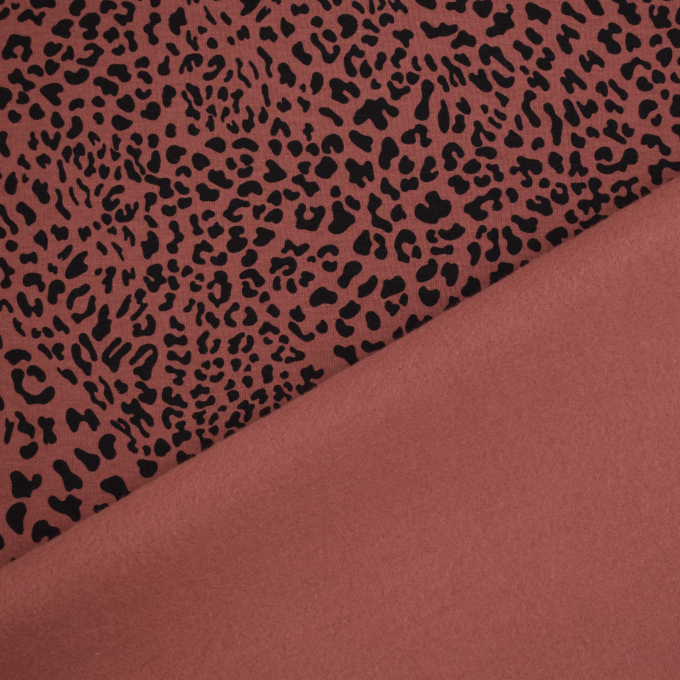Tissu sweat bio Leo Fibre Mood, rouge rouille