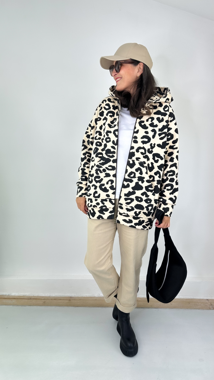 Bio- Sweat leopard, black