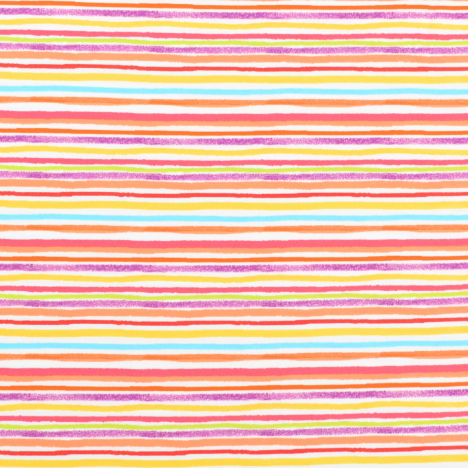 Bio katoenjersey Color Lines, gebroken wit
