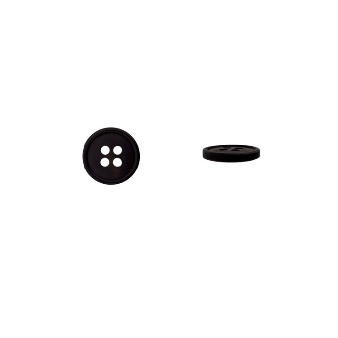 Blusenknopf 11 mm, schwarz