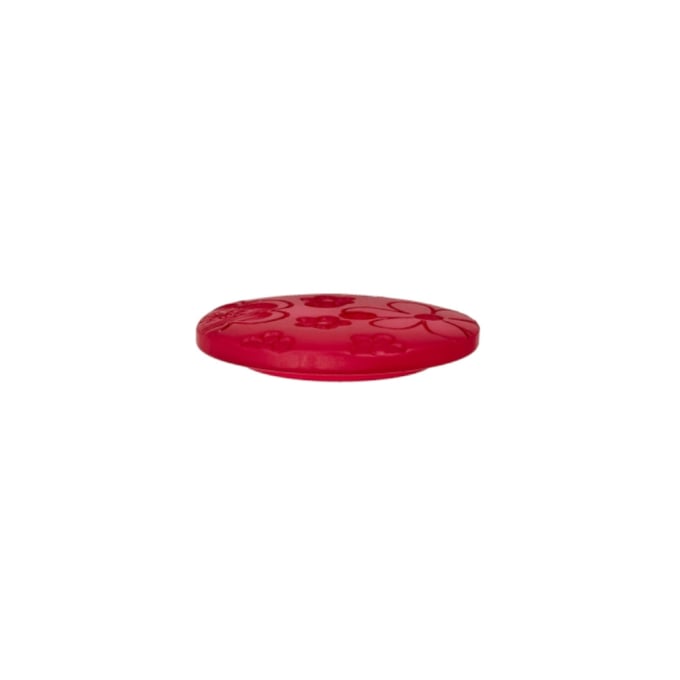 Bouton couture plastique pour chemisiers 12mm 2 trous fleur, fuchsia