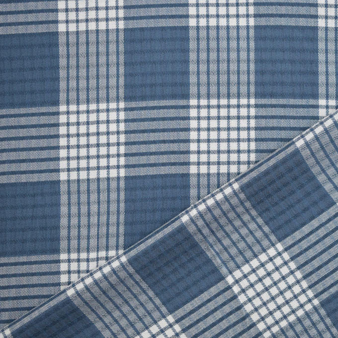 Blouse fabric Jacquard Jiska, blue