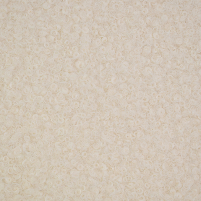 Bouclé stof Fibre Mood, gebroken wit