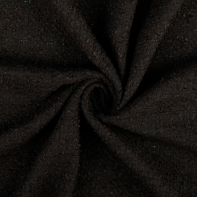 Tissu tweed Kate, noir