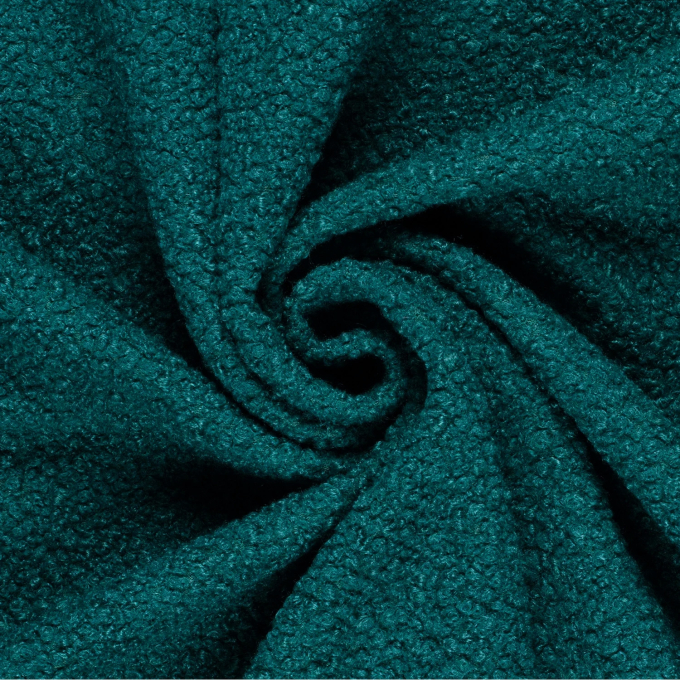 Bouclé, petrol