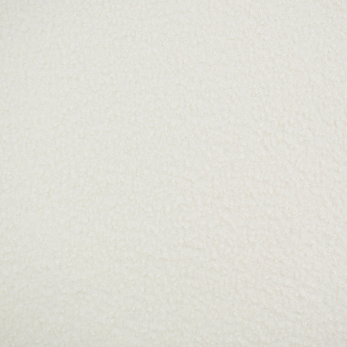 Tissu bouclette uni, blanc cassé
