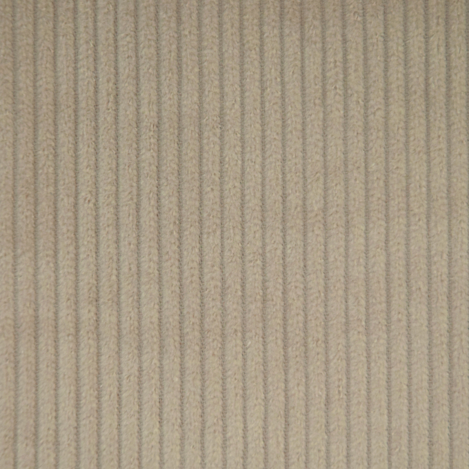 Tissu velours côtelé à grosses côtes, beige