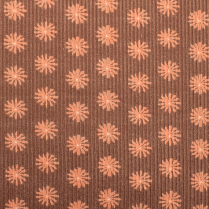 Corduroy Flowers Poppy, brown