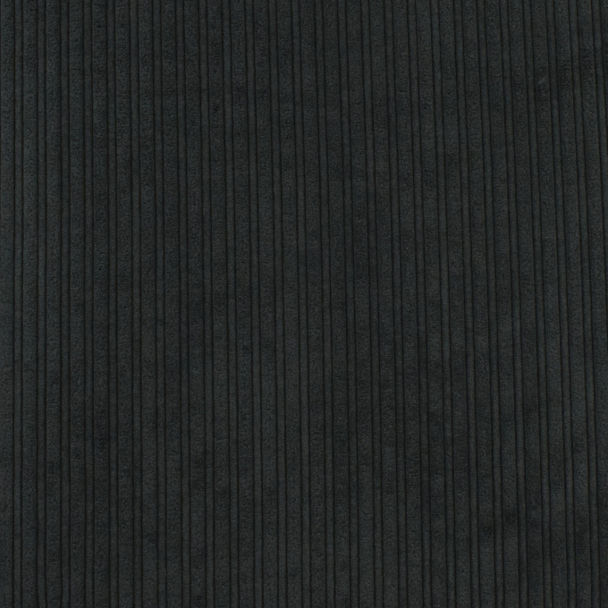 Tissu double-face velours côtelé et fourrure Burda, anthracite