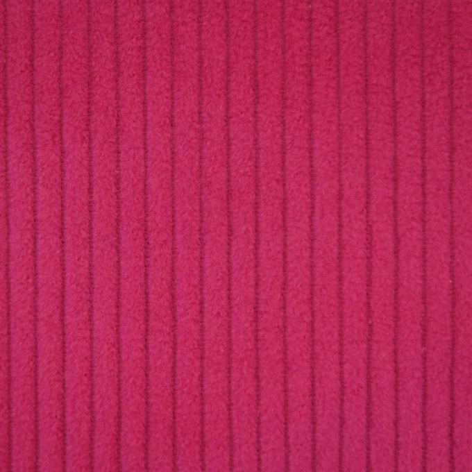 Tissu velours côtelé à grosses côtes, fuchsia