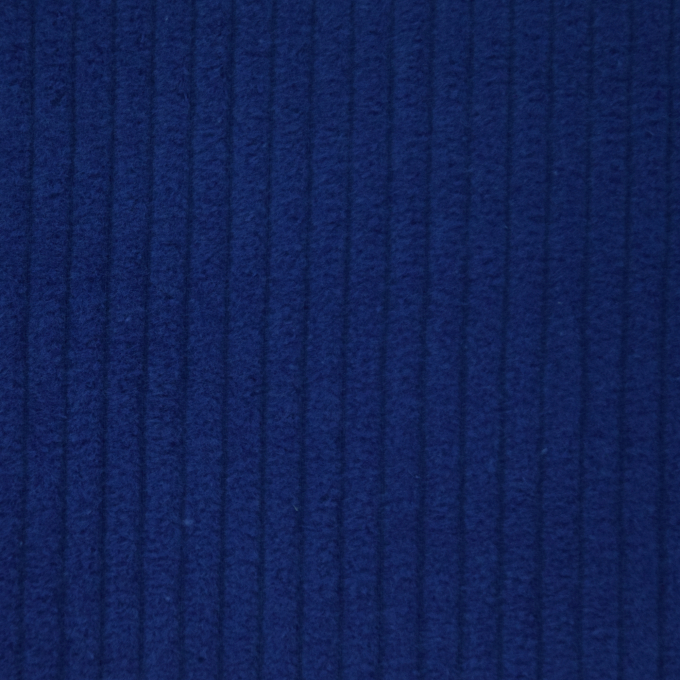 Tissu velours côtelé à grosses côtes, bleu royal
