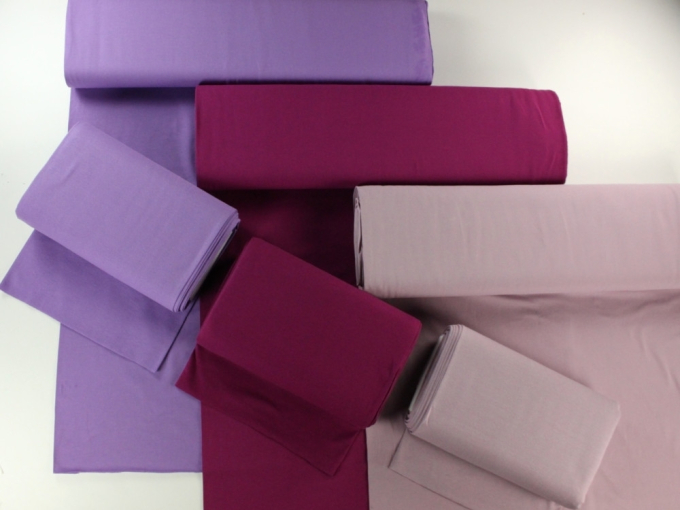 Boordstof glad, mauve
