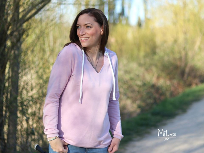 Boordstof glad, mauve