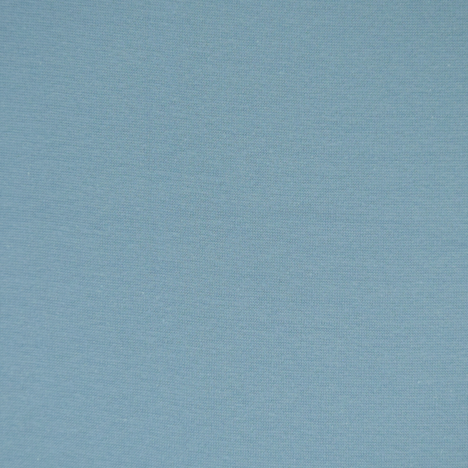 Tissu bord-côte jersey tubulaire lisse, bleu pastel