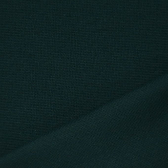 Tissu bord-côte jersey tubulaire lisse, vert foncé