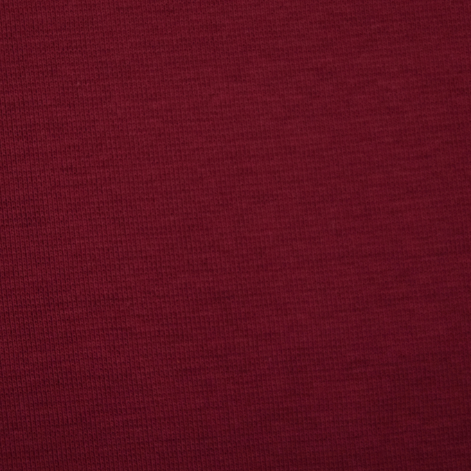 Tissu bord-côte jersey tubulaire lisse, bordeaux