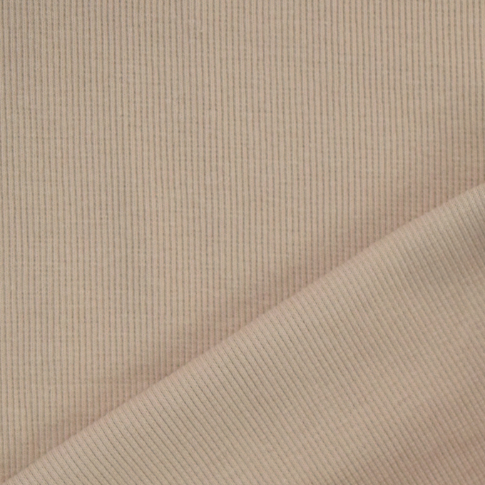 Bündchenstoff gerippt beige