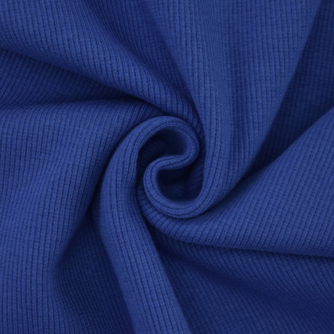 Bündchenstoff gerippt blau