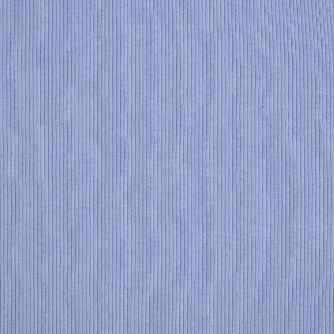 Tissu bord-côte jersey tubulaire côtelé Fibre Mood, bleu ciel