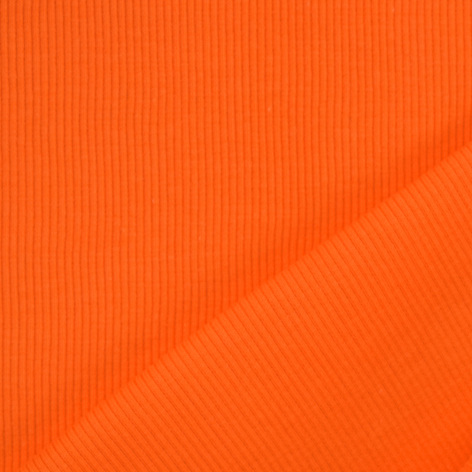 Bündchenstoff gerippt hellorange