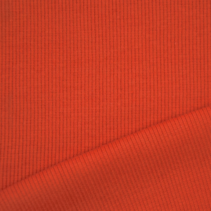 Bündchenstoff gerippt orange