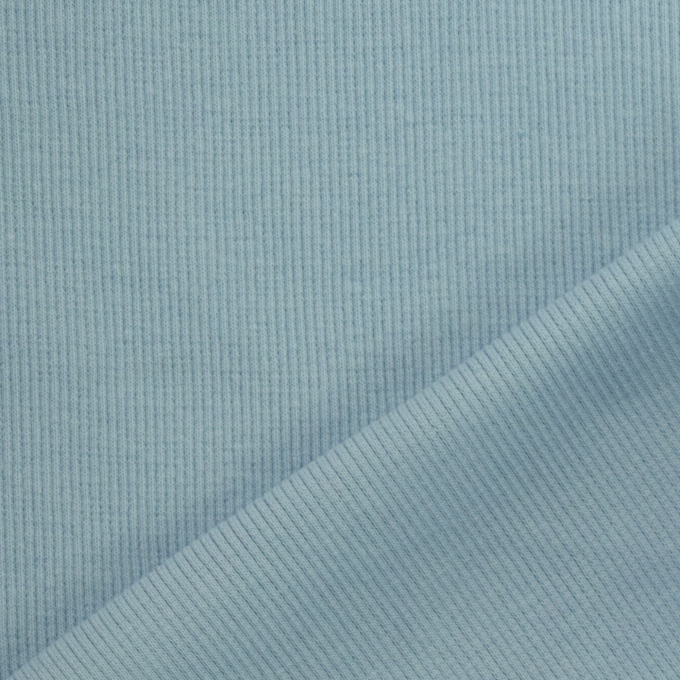 Bündchenstoff gerippt pastellblau